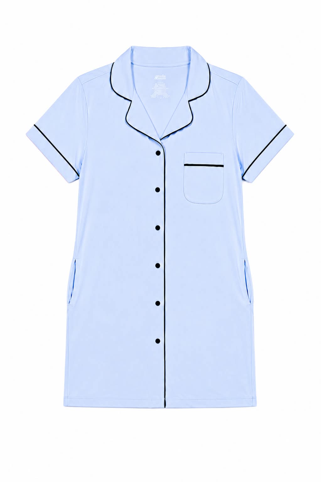 PREORDER: Ultra Soft Butter Bamboo Pajama Dress in Cuddle Blue