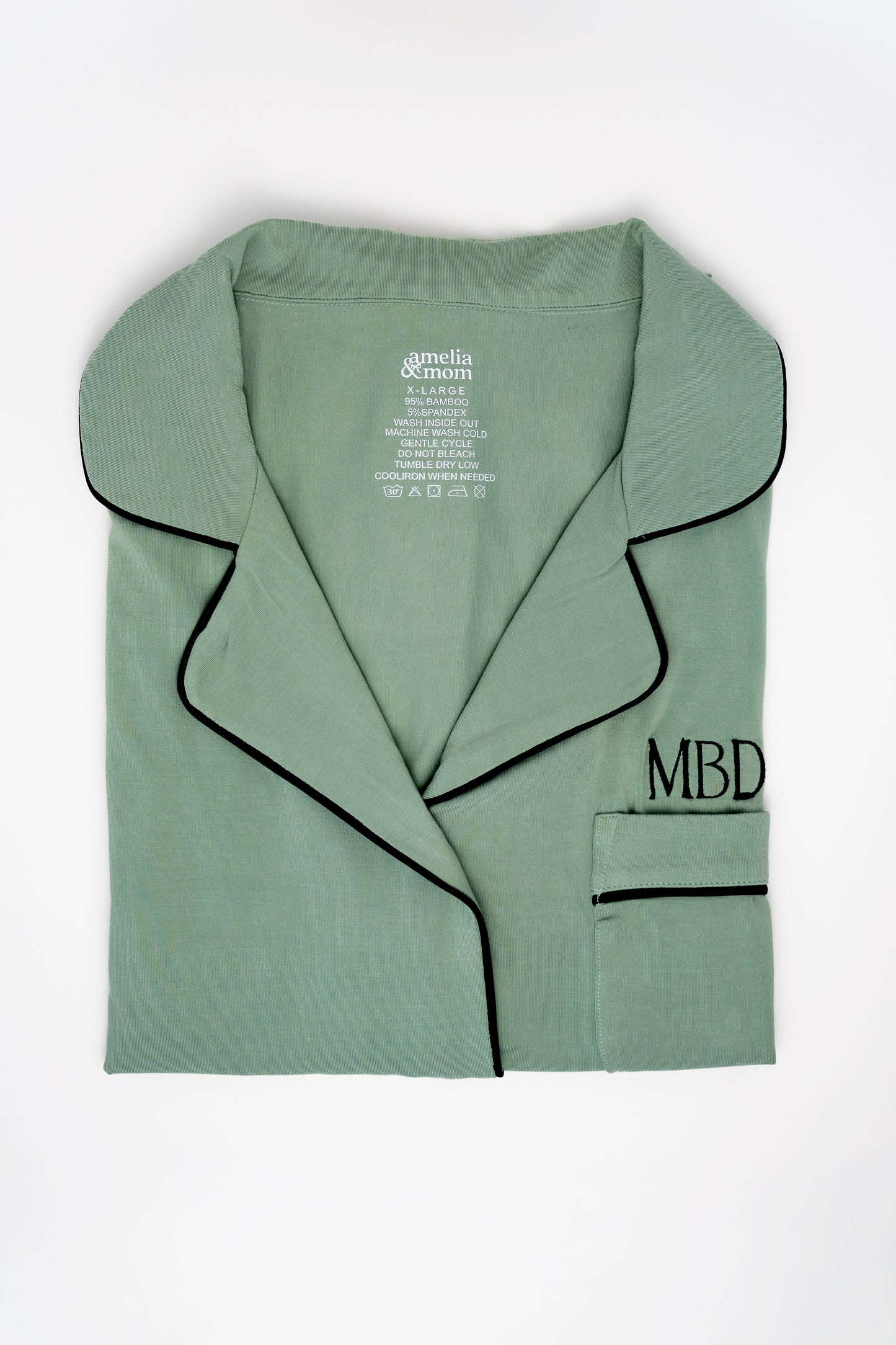 Ultra Soft Butter Bamboo Pajama Dress for Kids in Sage Green