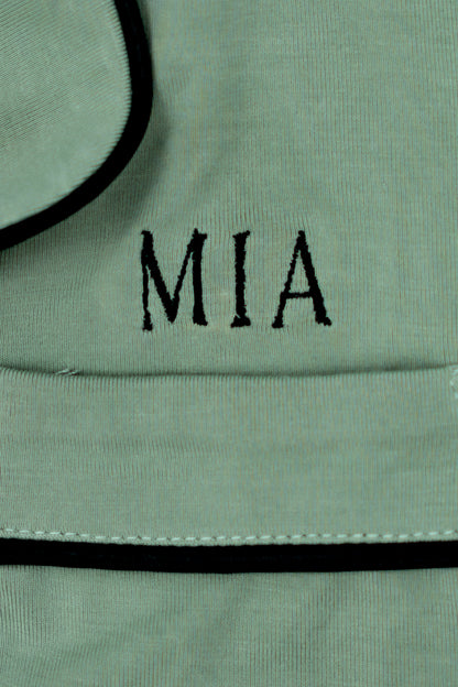 Ultra Soft Butter Bamboo Pajama Dress for Kids in Sage Green