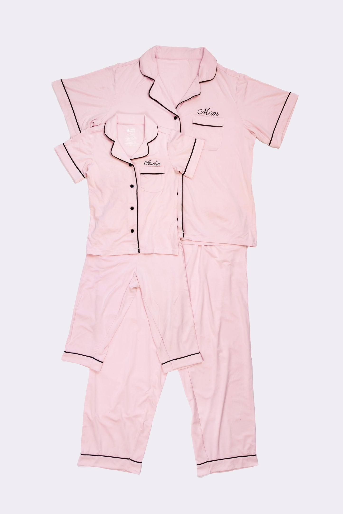 Ultra Soft Butter Bamboo Pajama Pants Set in Rose Embrace
