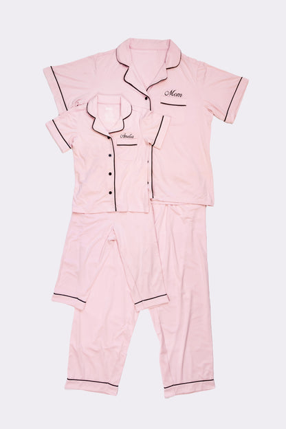 Ultra Soft Butter Bamboo Pajama Pants Set in Rose Embrace
