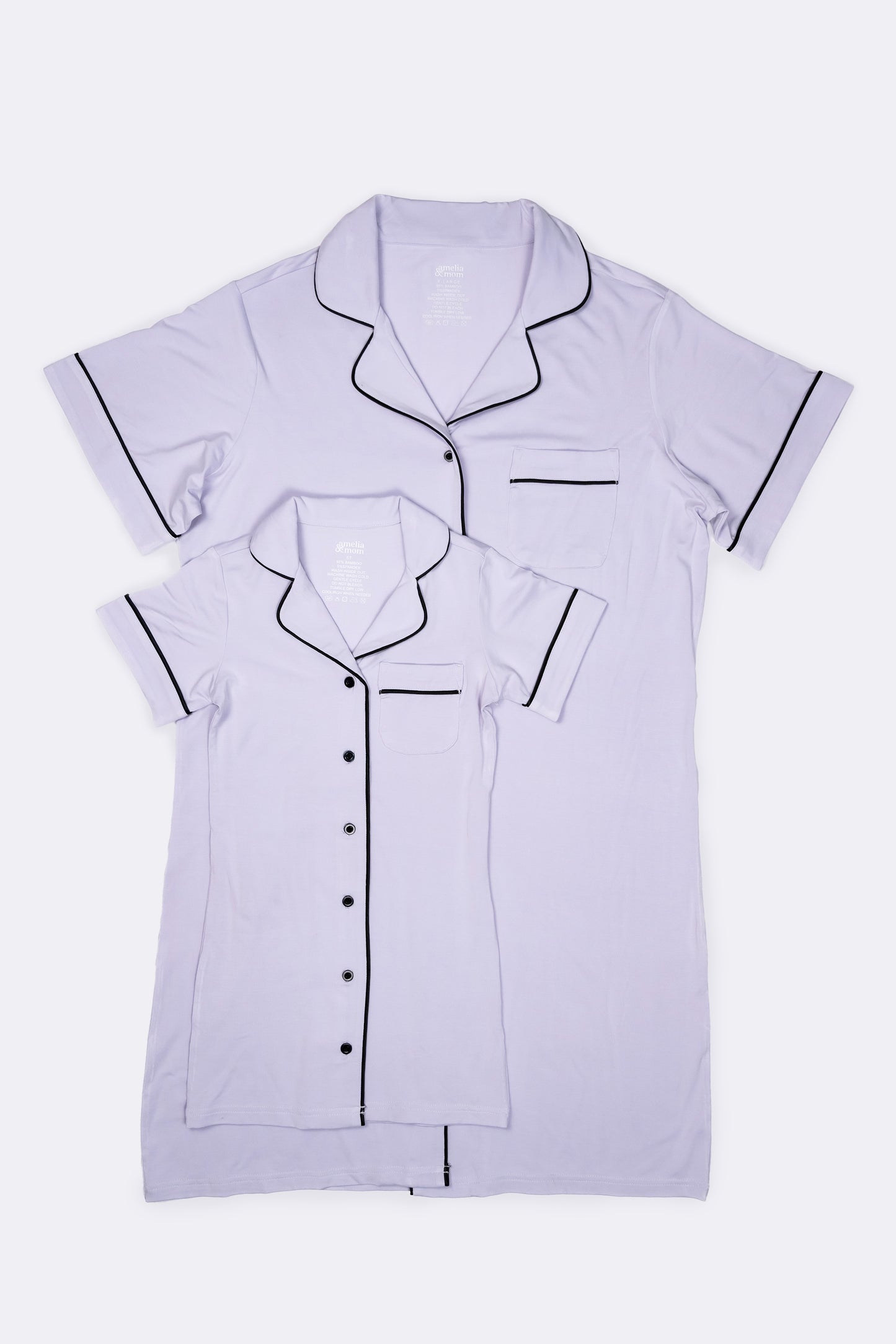 Ultra Soft Butter Bamboo Pajama Dress for Kids in Lilac Dream