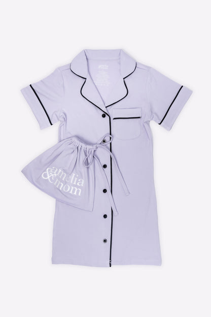 Ultra Soft Butter Bamboo Pajama Dress for Kids in Lilac Dream