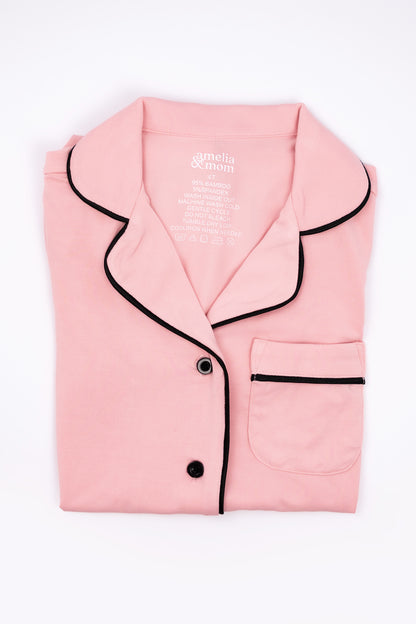 MOM and Kid Bundle Peach Embrace Pajama Dress