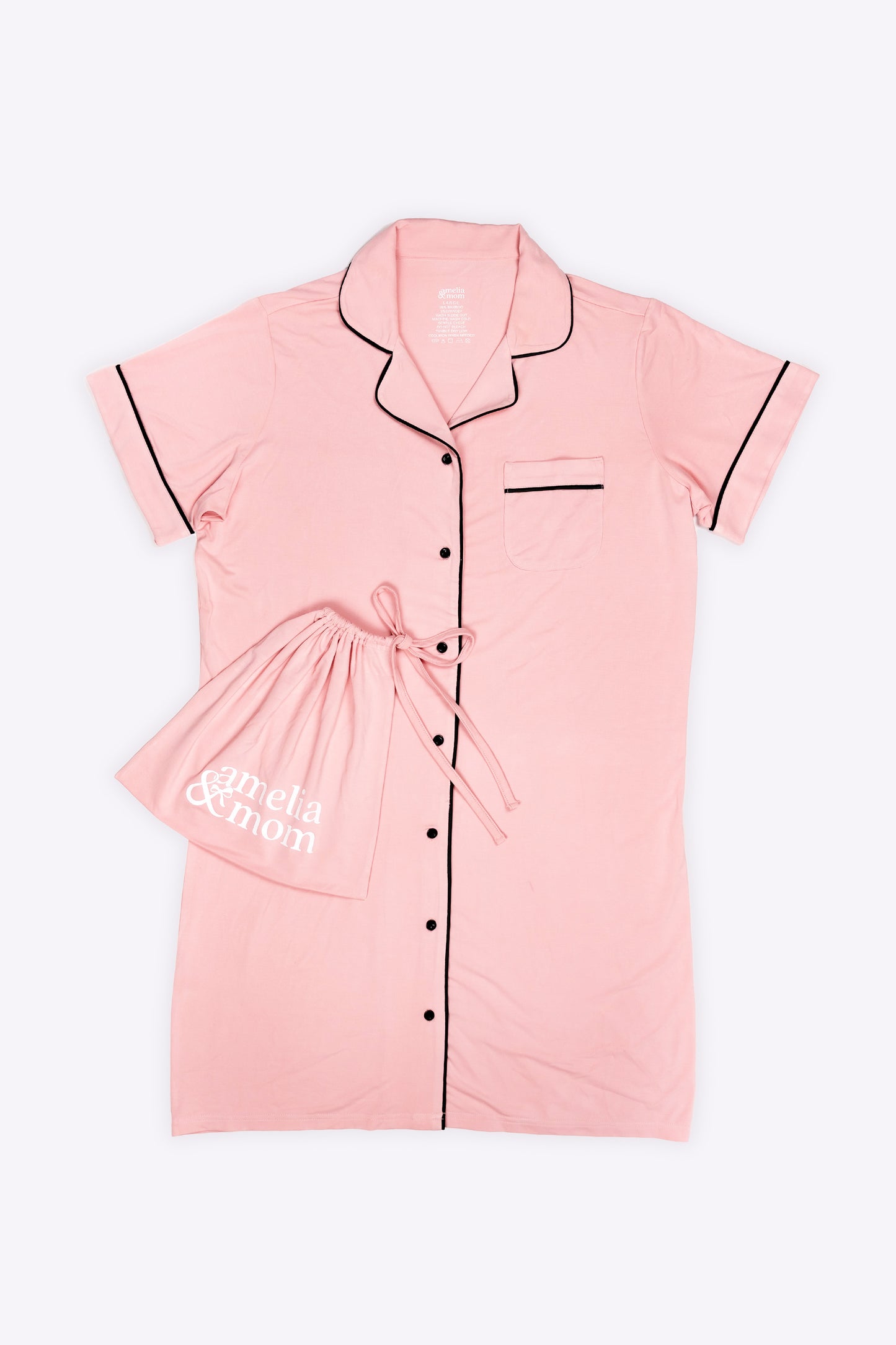 MOM and Kid Bundle Peach Embrace Pajama Dress