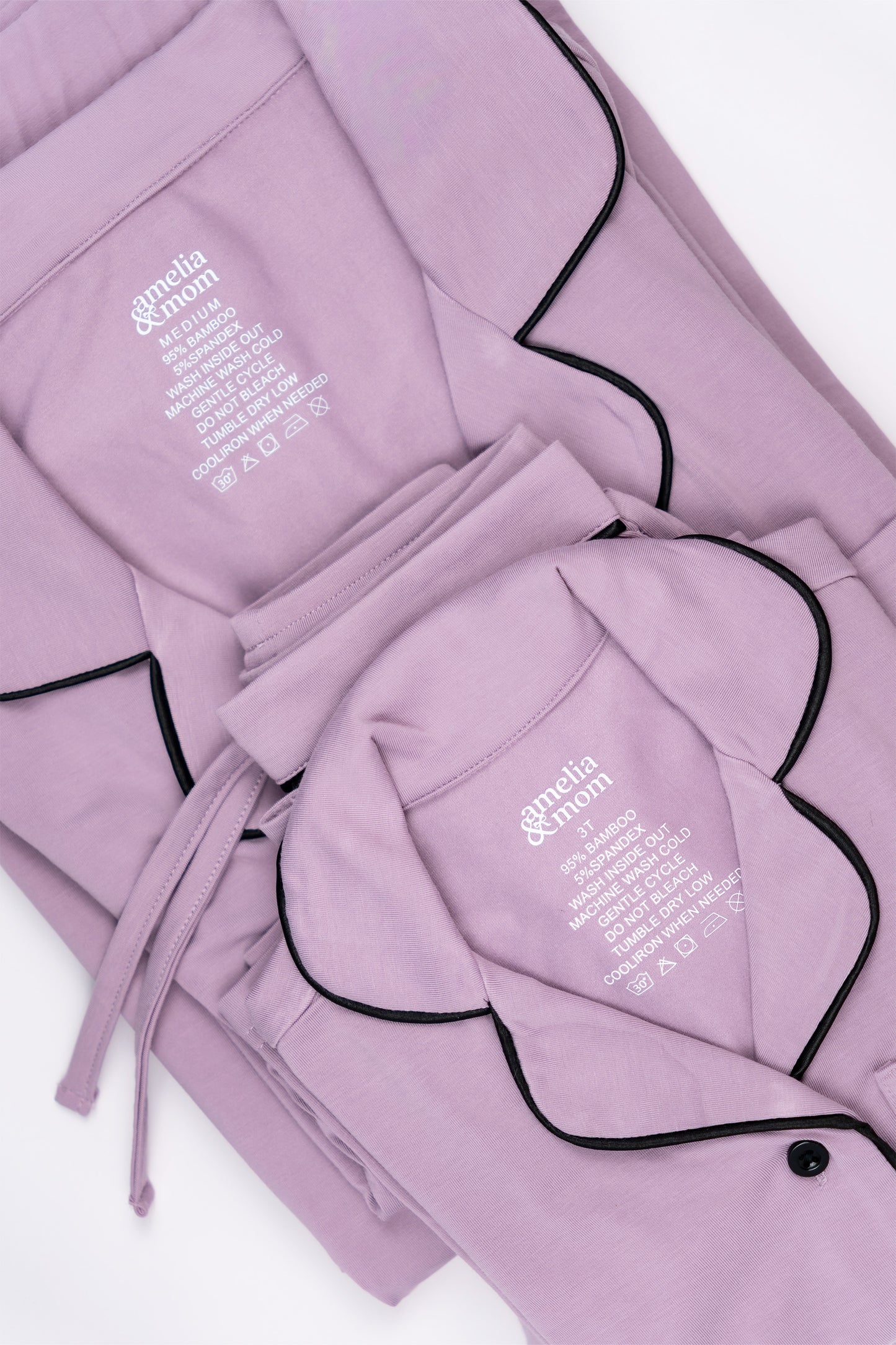 Ultra Soft Butter Bamboo Pajama Pants Set in Dreamy Mauve