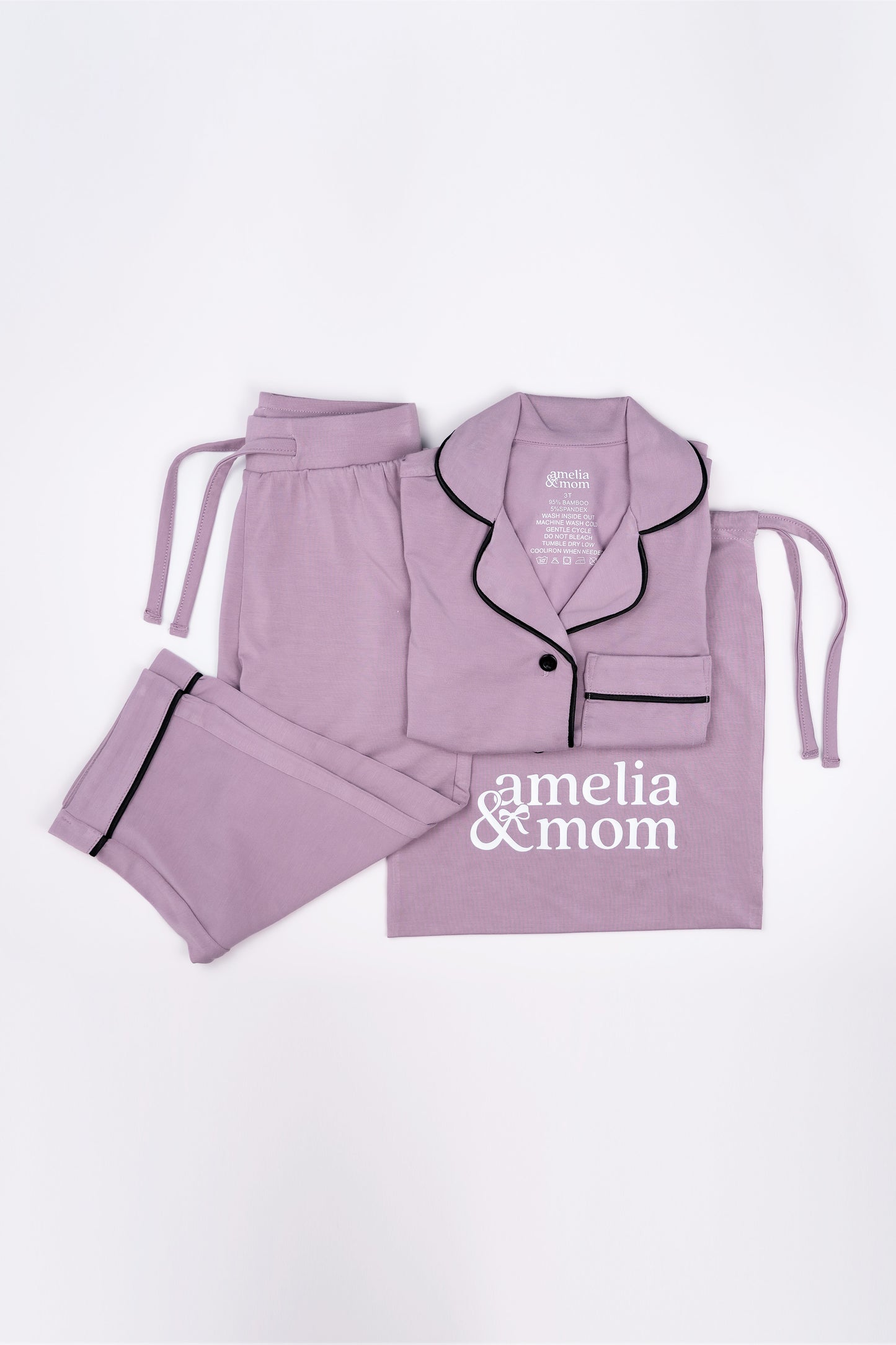 MOM and Kid Bundle Dreamy Mauve Pajama Set