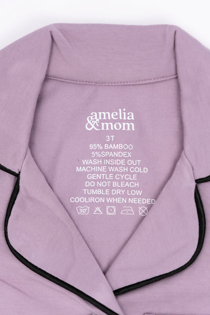 Ultra Soft Butter Bamboo Pajama Pants Set in Dreamy Mauve