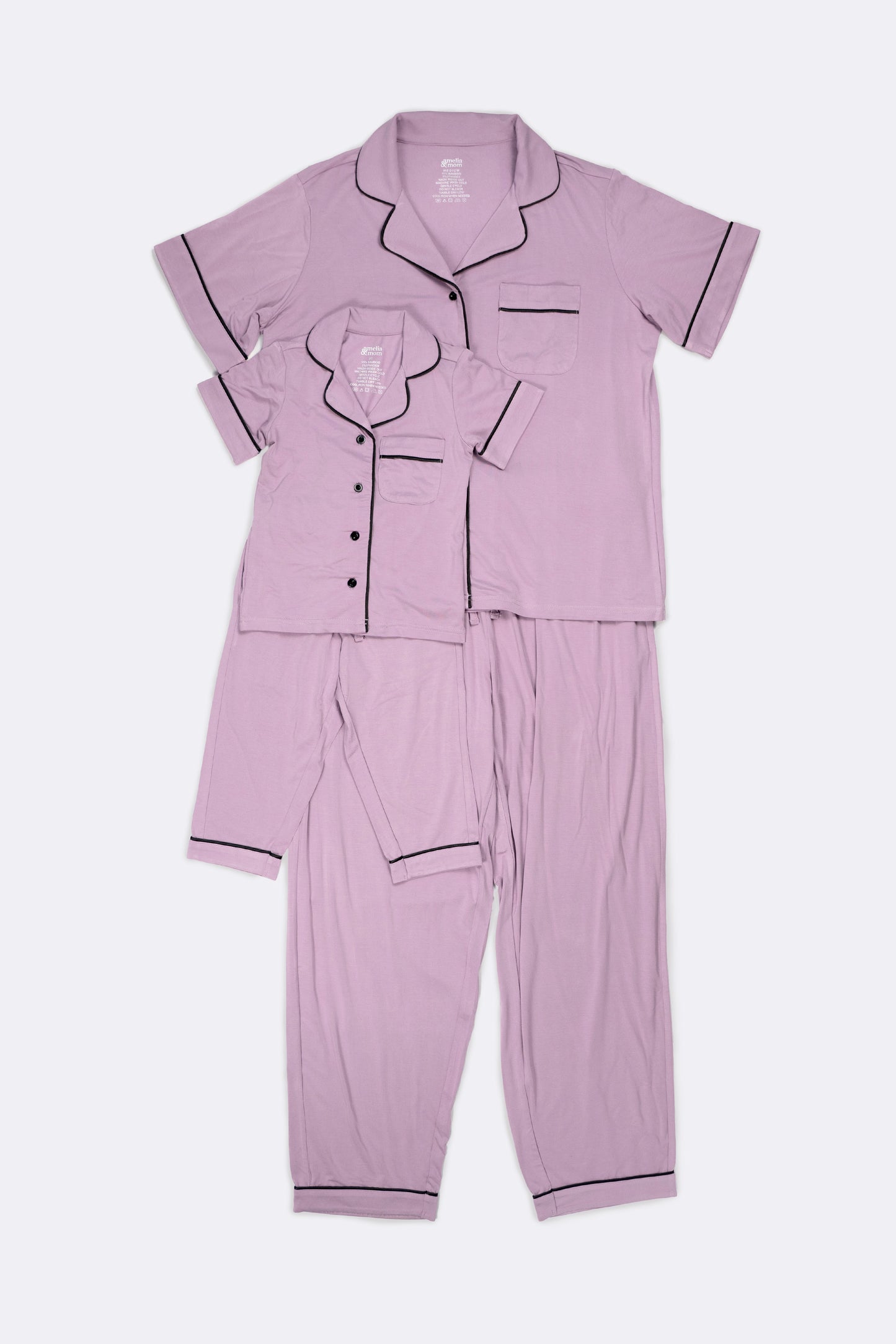 Ultra Soft Butter Bamboo Pajama Pants Set in Dreamy Mauve