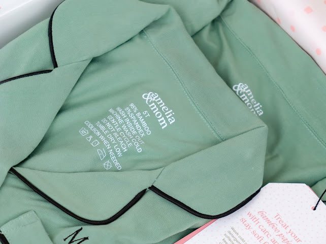 Ultra Soft Butter Bamboo Pajama Dress for Kids in Sage Green