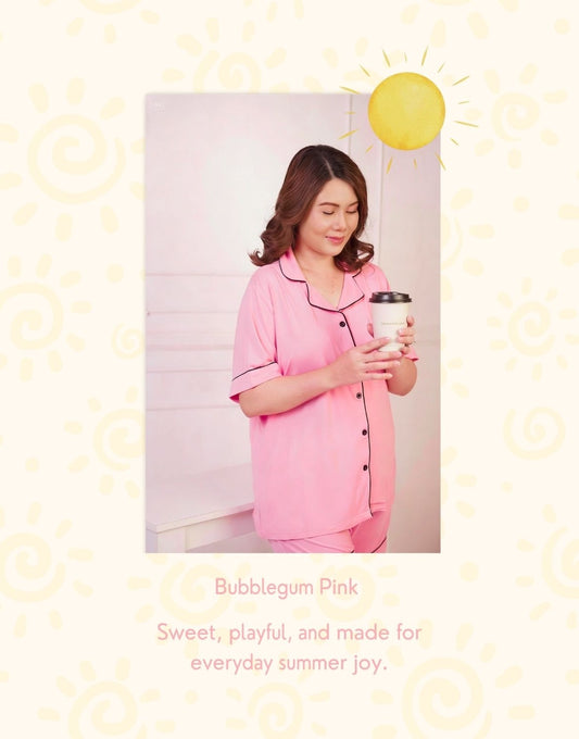 PREORDER: Ultra Soft Butter Bamboo Pajama Shorts in Bubble Gum Pink - Delivery 2nd week of August