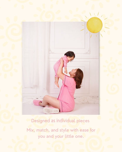 PREORDER: Ultra Soft Butter Bamboo Pajama Onesie in Bubble Gum Pink -  Delivery 1st week of June