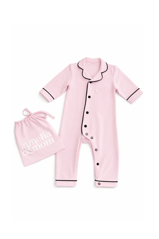 PREORDER: Ultra Soft Butter Bamboo Pajama Onesie in Rose Embrace