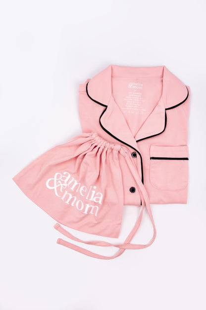 Ultra Soft Butter Bamboo Pajama Dress in Peach Embrace