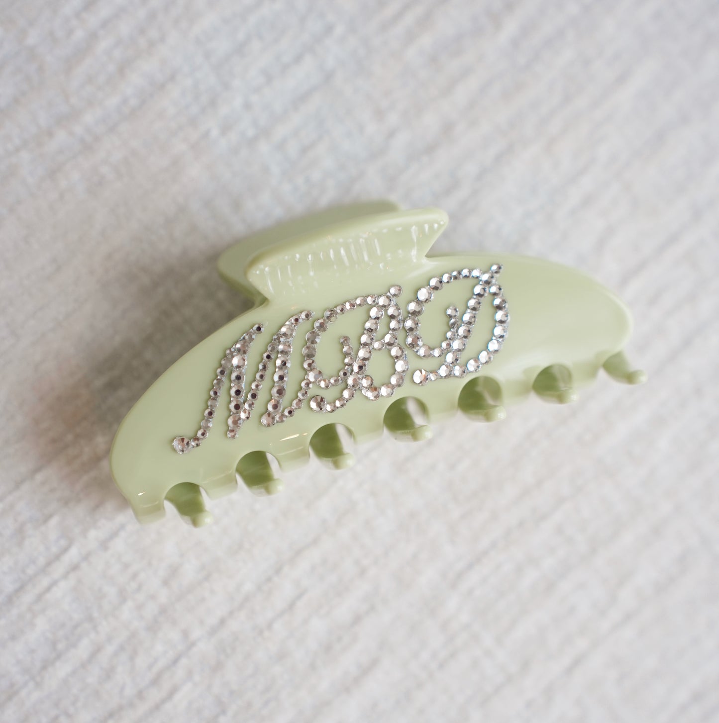 Preorder: Bamboo Pajama Pants Dress in Sage Kiss + Personalized Claw Clip
