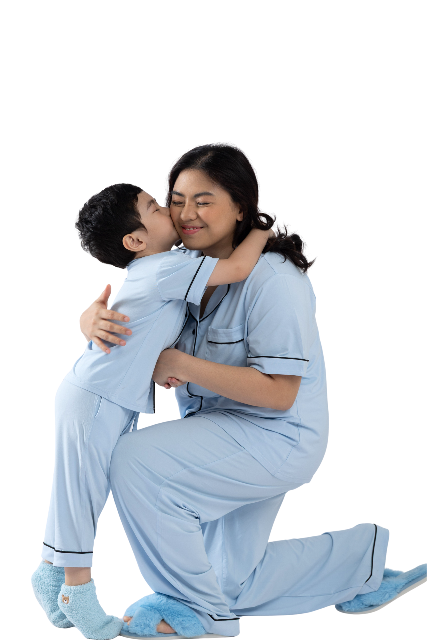 Ultra Soft Butter Bamboo Pajama Pants Set in Cuddle Blue